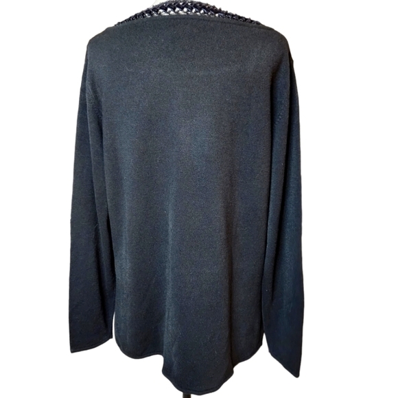 Draper's and Damon's Crochet Neck Sweater - Picture 4 of 5